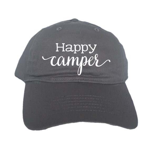 Happy Camper Hat Camping Hats Camp Attire Camping