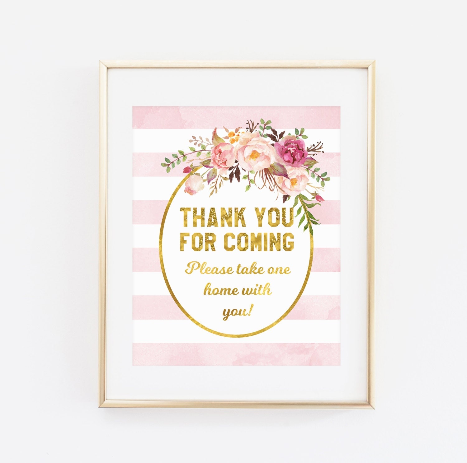 Printable Baby Shower Sign Thank you for Coming please take1500 x 1488