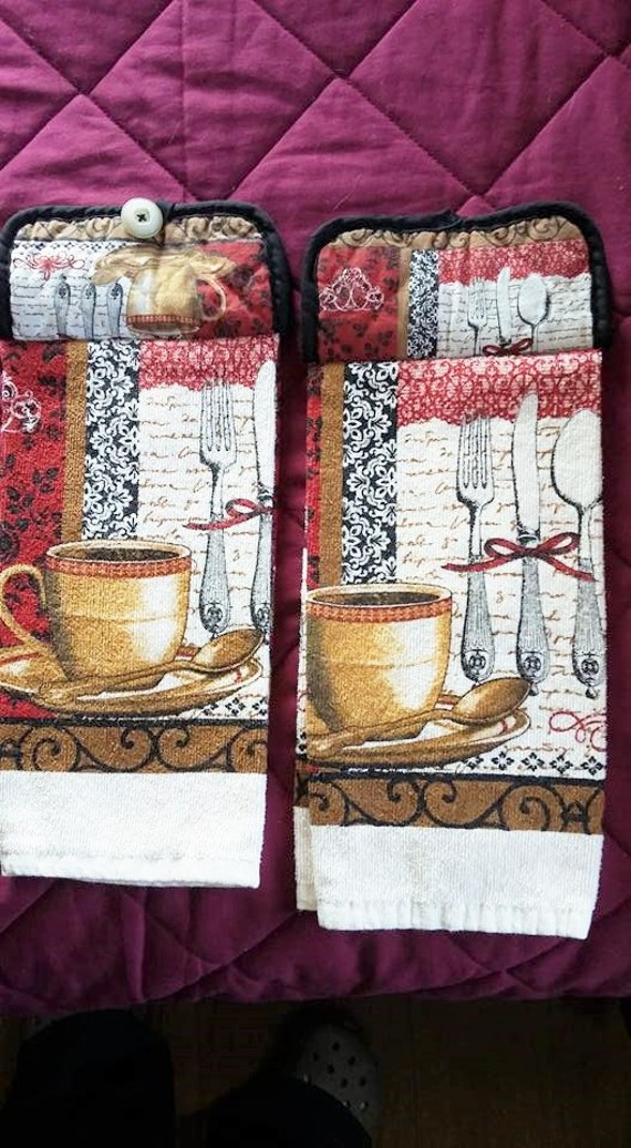 Kitchen Hand Towels by craftmasterdivas2 on Etsy