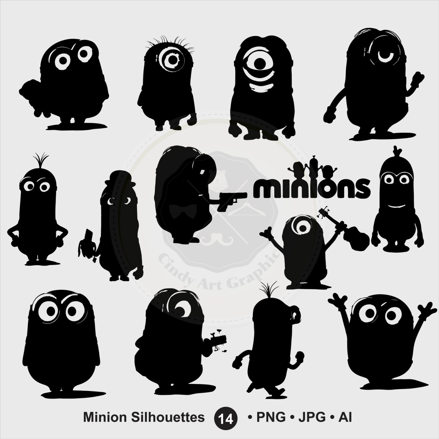 Minion Silhouettes Clipartminionminion clipartsilhouettes