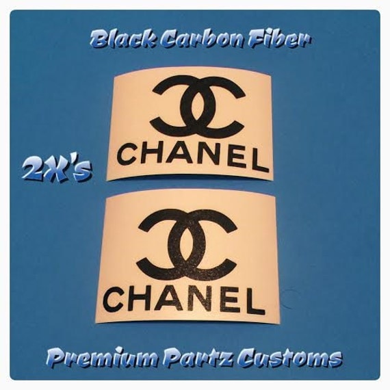 Chanel CC Sticker Decal Custom Handmade by CustomPlateDesigns