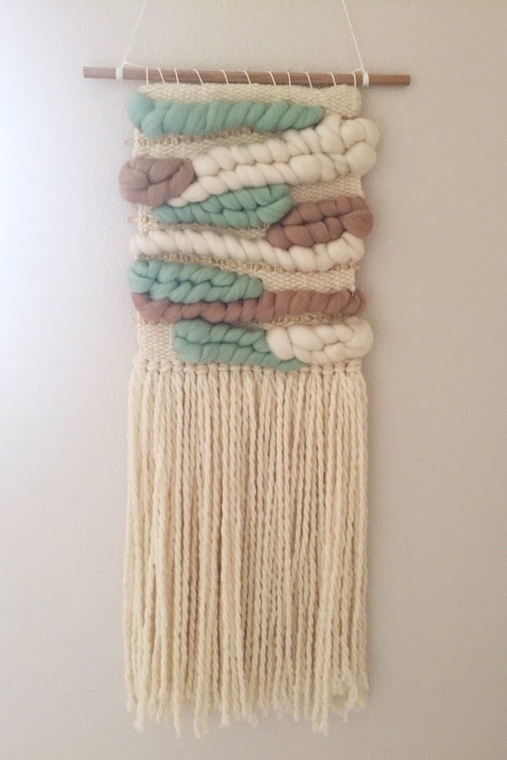 Woven Wall Hanging / Woven Tapestry / Wool Weaving