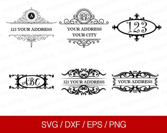 Mail Mailbox Monogram Svg, Mailbox Monogram Frame Svg ...