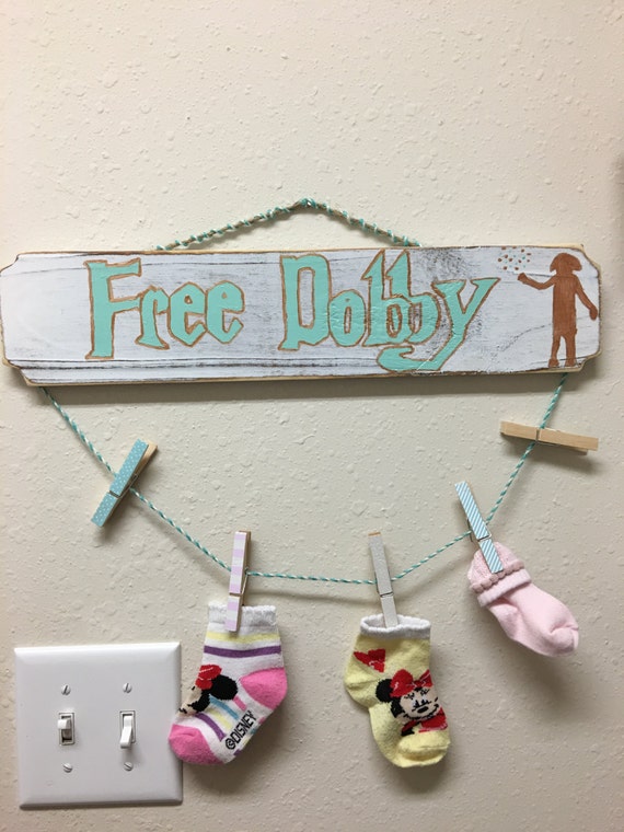 Free Dobby Lost Sock plaque. Harry Potter House Elf Sock