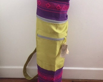 Items similar to Quilted Cotton Yoga/pilates/piyo Mat Bag on Etsy