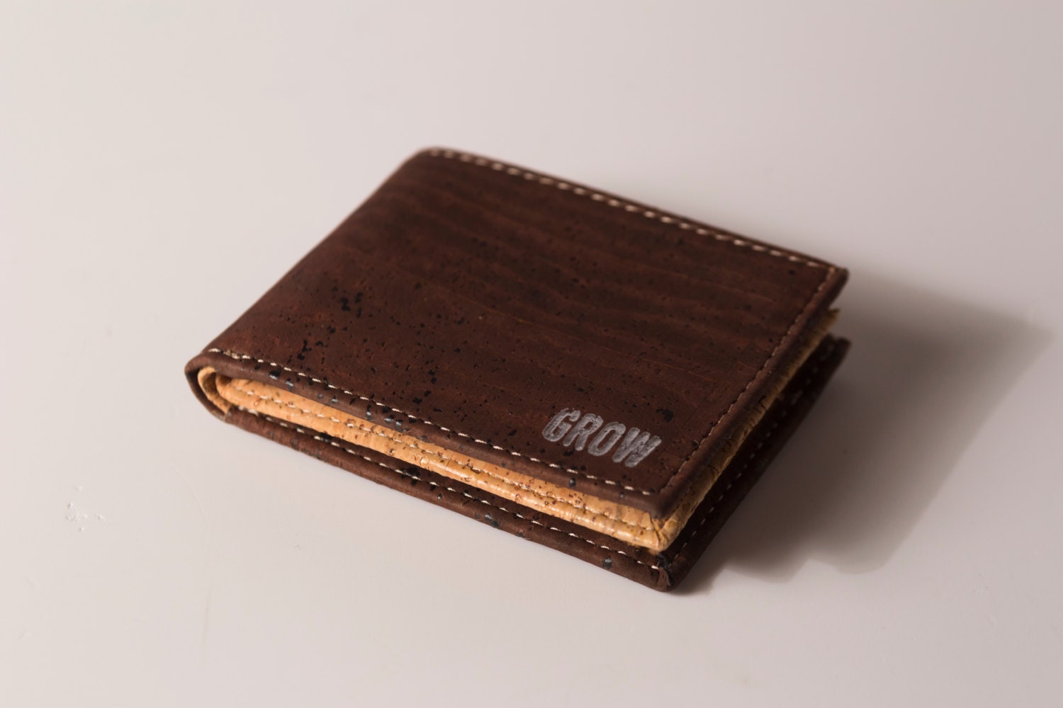 Vegan wallet for men Cork wallet FREE SHIPPING by GrowFromNature