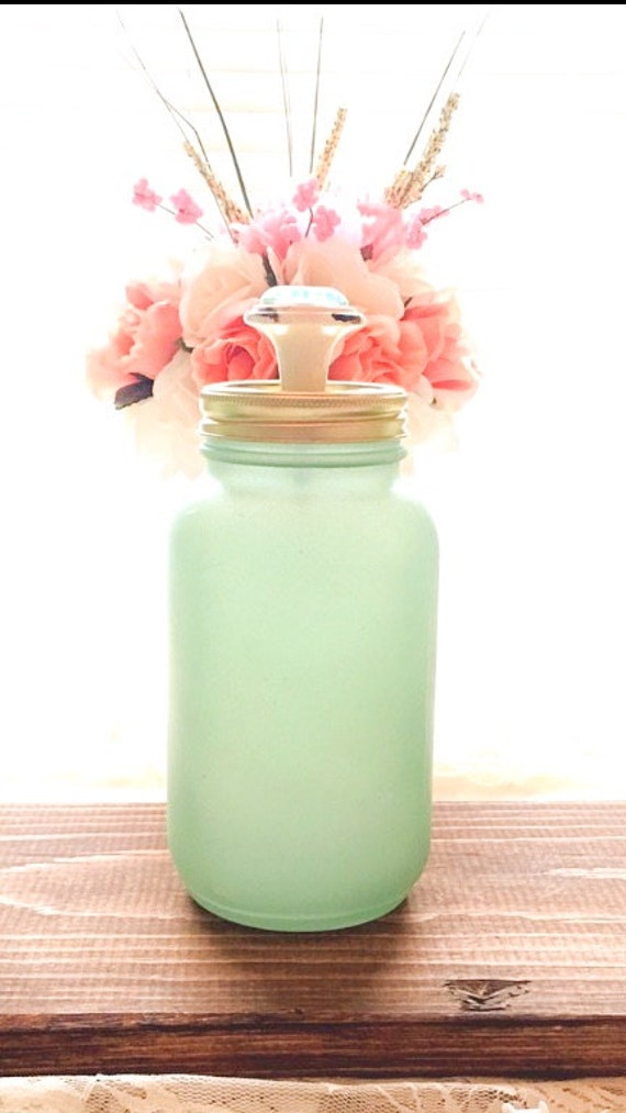 Painted Mason Jar Sea Glass Mason Jar Mason Jar Vase Sea