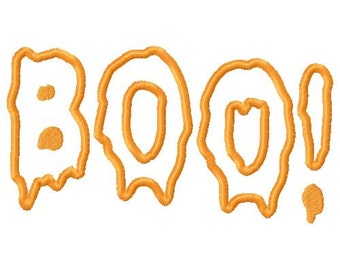 Boo embroidery design, halloween embroidery design, halloween applique design, ghost embroidery design