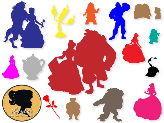 Beauty and the Beast SVG Beauty and the Beast Silhouette