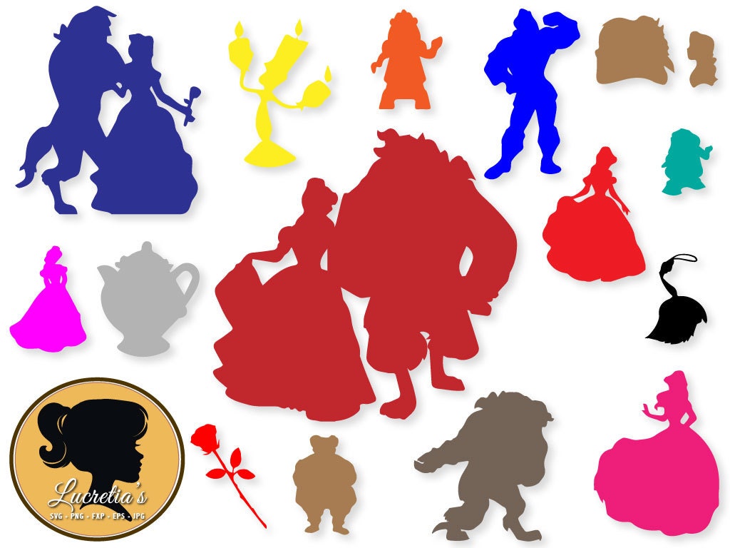 Download Beauty and the Beast SVG Beauty and the Beast Silhouette