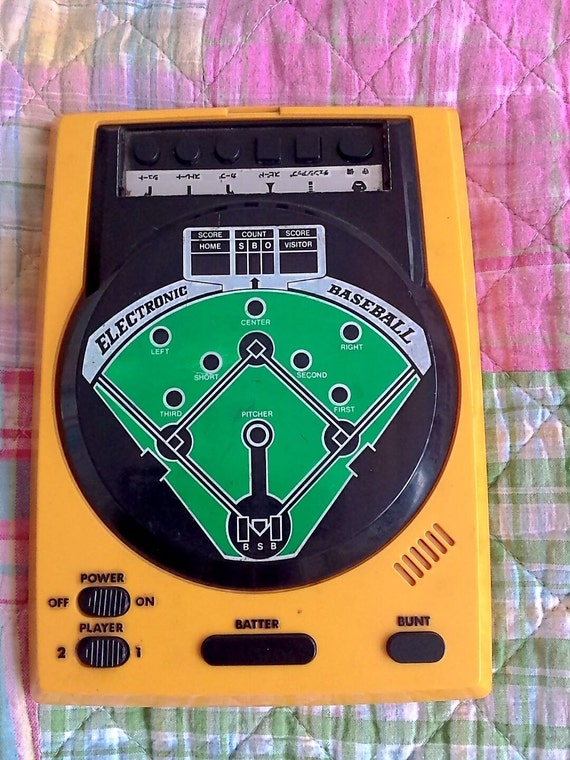 Epoch Electronic Baseball Game Vintage Handheld Dejikomu 9