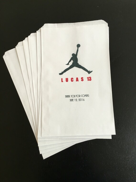 Michael Jordan Treat Bag Candy Buffet Bag Popcorn Bag