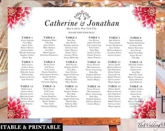 Wedding Seating Chart DIY Seating Chart Template Seating Chart DIY Wedding Seating Plan Seating Chart PDF Editable Seating Plan pdf SC05