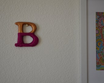 Letter B Initial CUSTOM Stained Glass Suncatcher