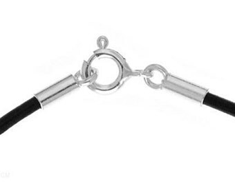 Sterling Silver Chain Cord End Caps 11.5x1.6mm For Jewelery Making PK4 PK20