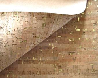 cork fabric, cork, cork leather, vegan leather, natural cork, natural, cork textile, portuguese cork, vegan, cork fabric gold 35 x 50 cm