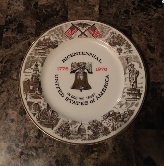 1776-1976 Bicentennial Collectors Plate Limited by ItsAGardenThing