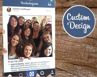Instagram Frame Photo Booth Props, Photo Booth Prop, Instaframe, Social Media, Digital Download, Custom Design, Wedding Props
