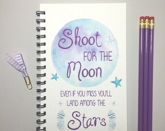 Items similar to Kids Room Canvas "Shoot for the moon ...