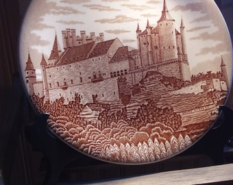 Spanish transferware plate