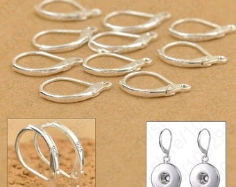 925 Sterling Silver Leverback French Hook Earwire Earring Findings