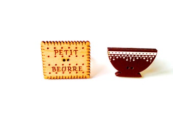 Double Ring THE PETIT BEURRE -- Double ring by The Sausage & Atelier Bonheur du Jour