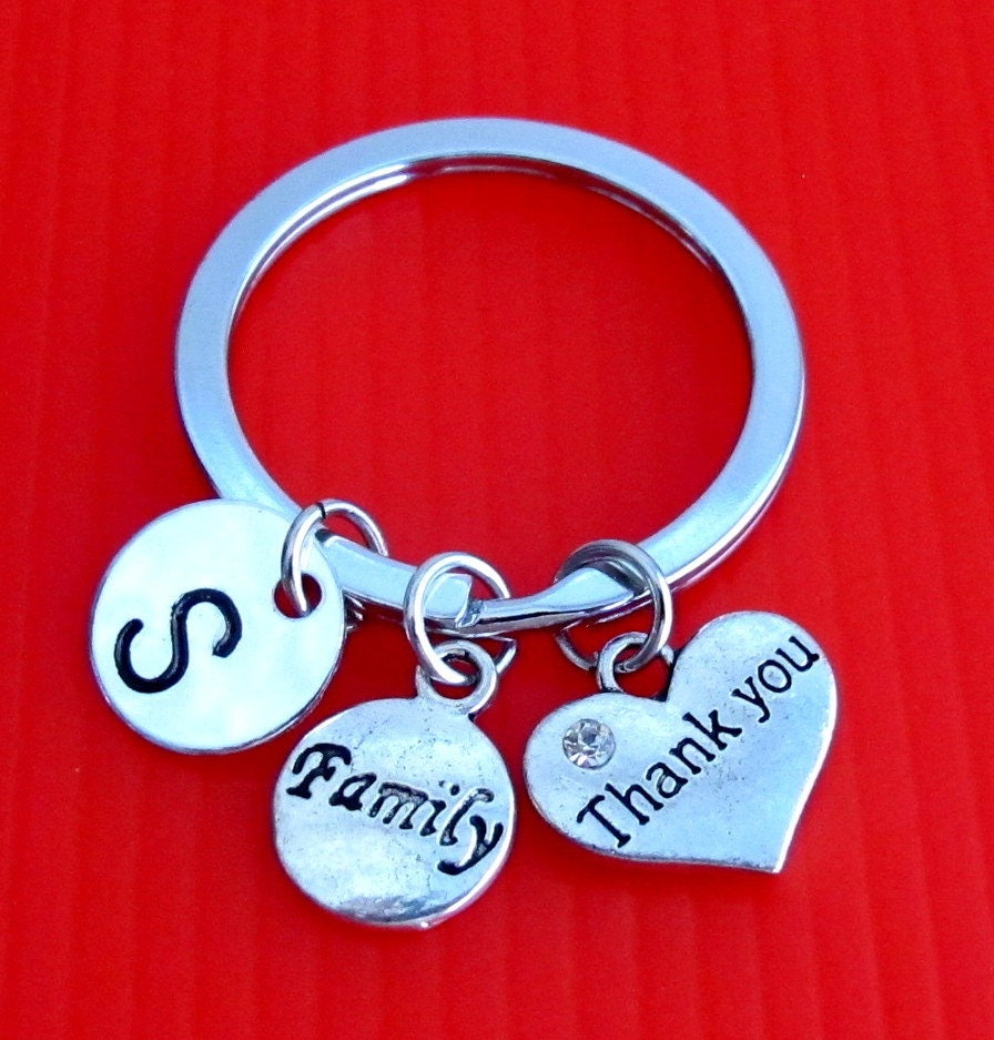 Thank you Keychain Custom KeychainKey Ring Thanksgiving