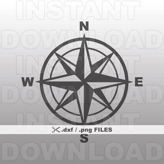 Compass Rose DXF FileCompass DXF FileNautical DXF