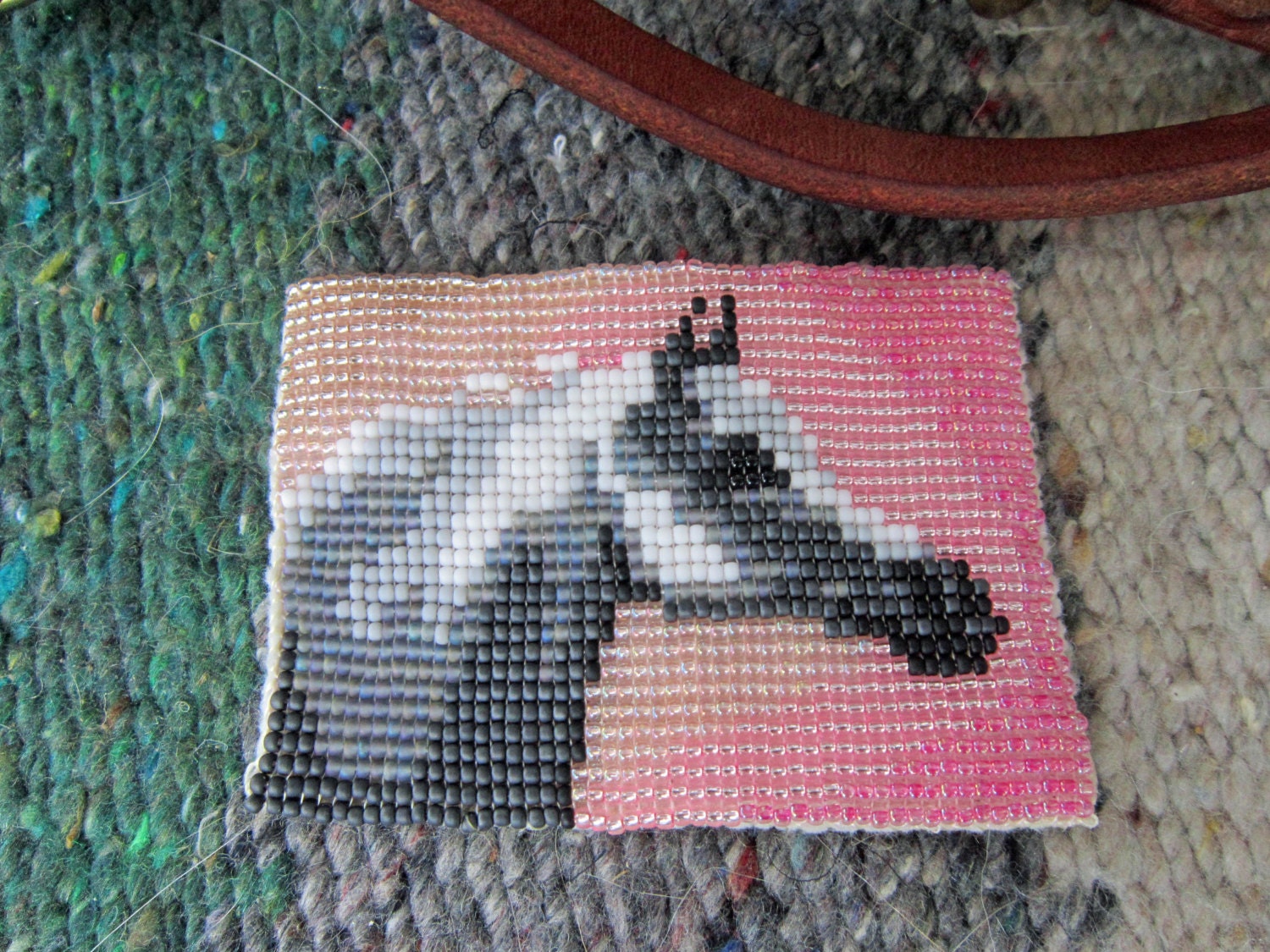 Bead loom pattern arabian horse beadloom design Rose by cynhal