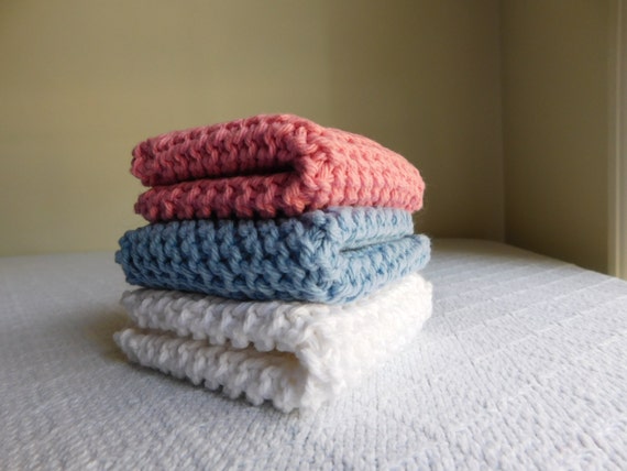 Baby Shower Dishcloth Trio