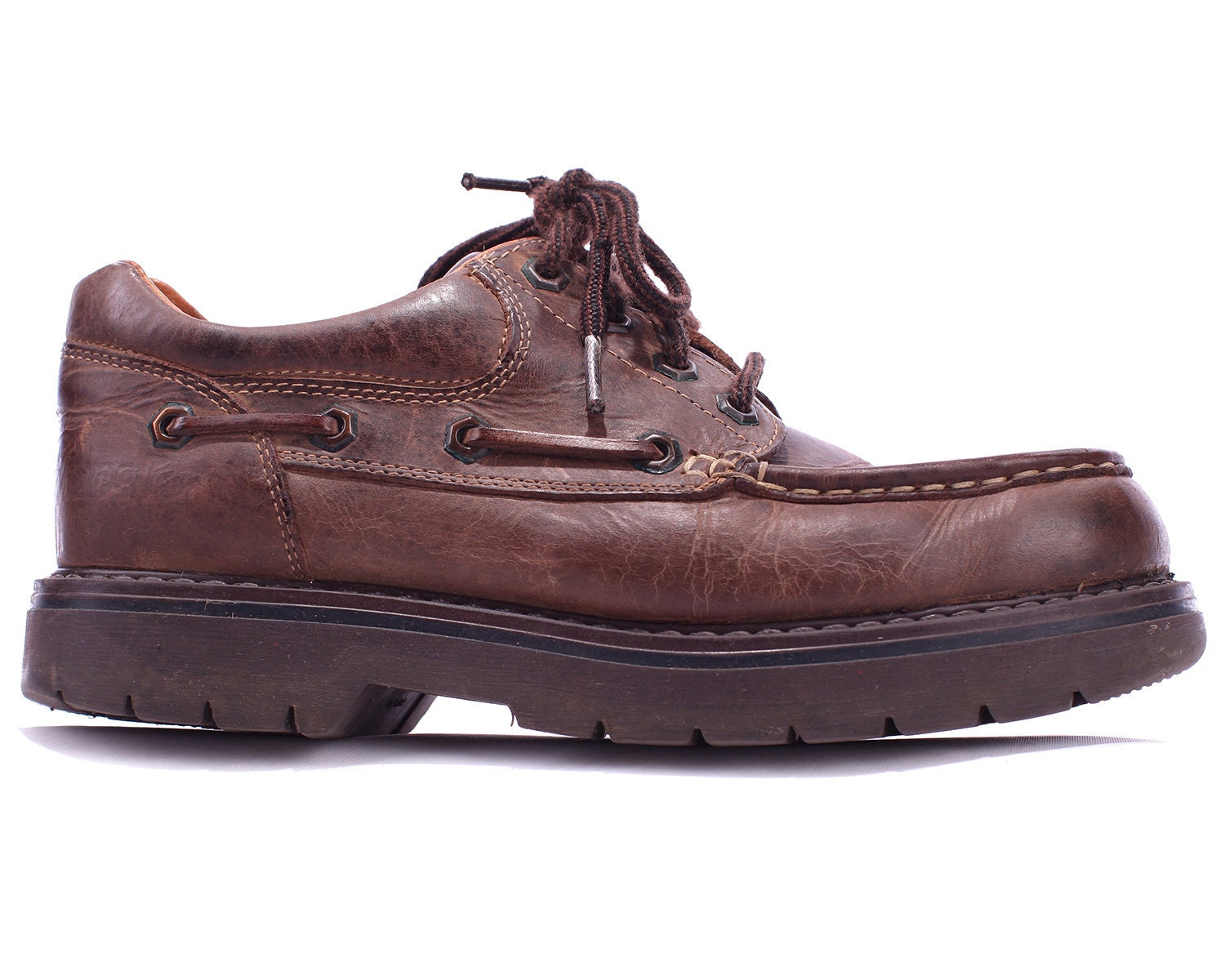 Vintage BOAT Deck Shoes Men�s 90s Brown WRANGLER Thermal