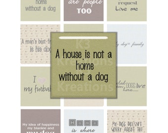 Inspirational Sayings 1x1 inch Digital Collage Sheet