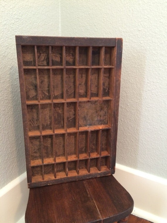 Divided Shadow Box Small Printer's Tray