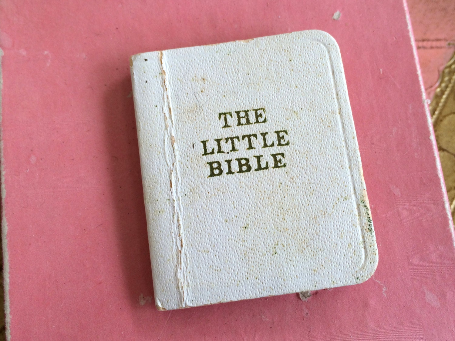 The Little Bible A Tiny Leather Book for Doll Or Child