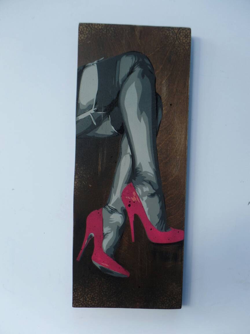 butt and leg canvas painting