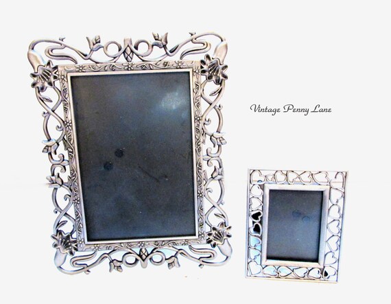 Pewter Picture Frames Silver Photo Display 5x7 2x3