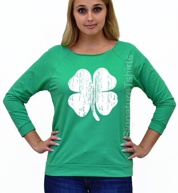 Cold Shoulder Lace Panel ST Patricks Day T Shirt Cold Shoulder Lace Panel ST Patricks Day T Shirt