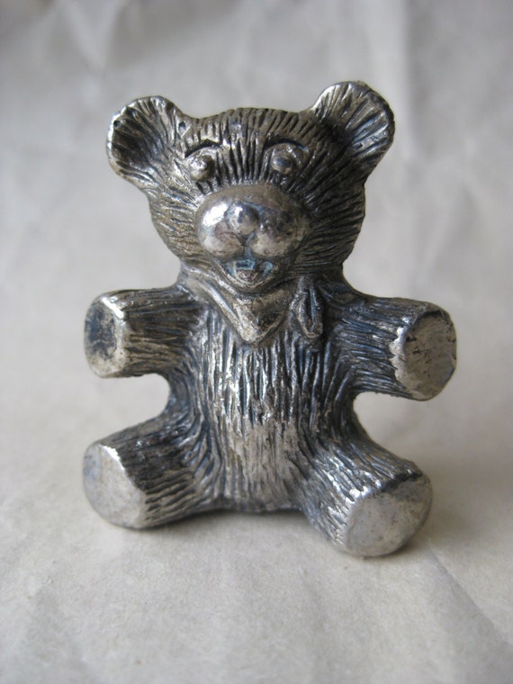 metal teddy bear