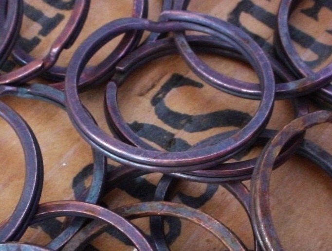 24 Wholesale Lot Vintage 39mm Copper O Ring Large Round Disk