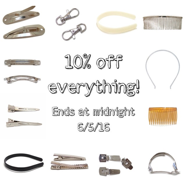 Bulk hair clips headbands pin backs combs and by