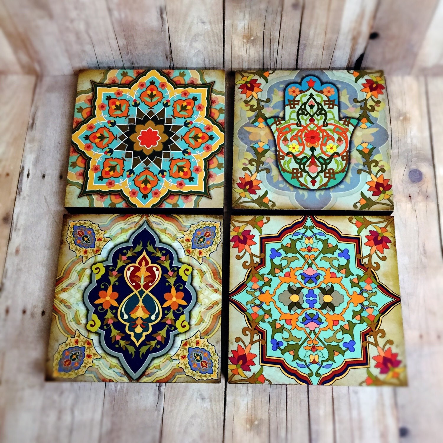 Spanish Wall Art moroccan wall art set hamsa blocks set of 4 hamsa wall art spanish Spanish Wall Art moroccan wall art set hamsa blocks set of 4 hamsa wall art spanish