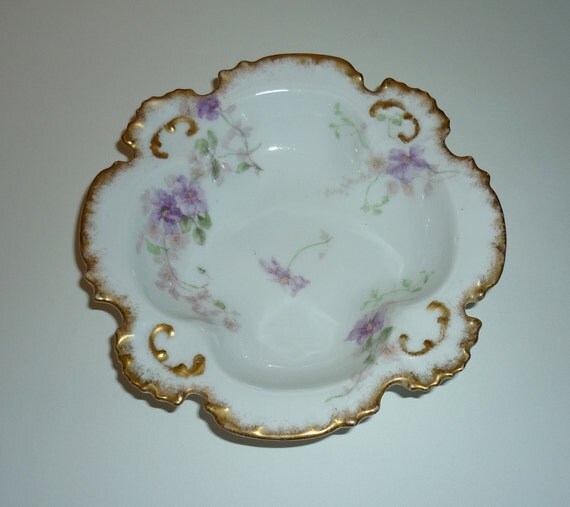 Antique Haviland Limoges GDA France Ch Field Porcelain Dessert