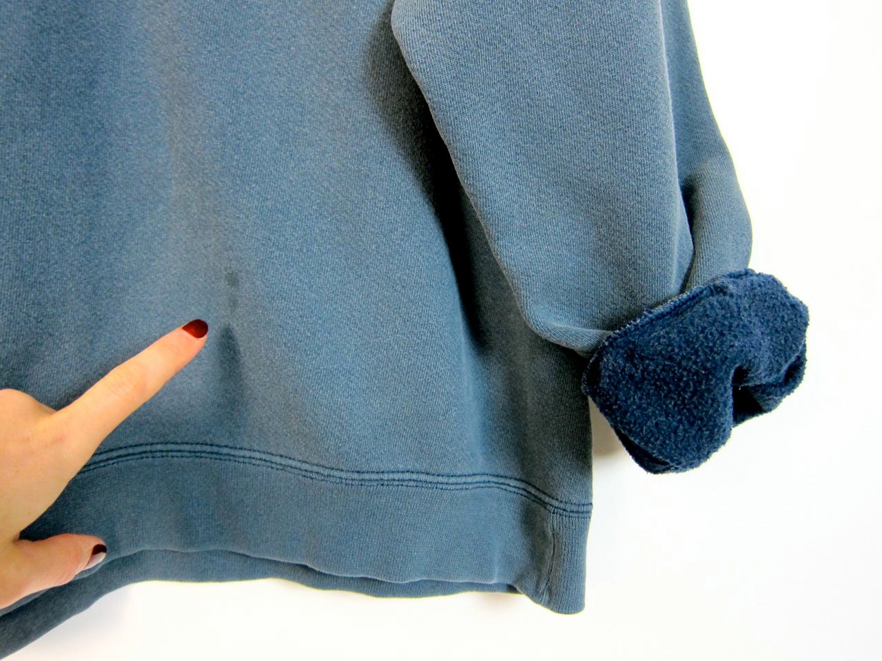 faded blue nike sweatshirt