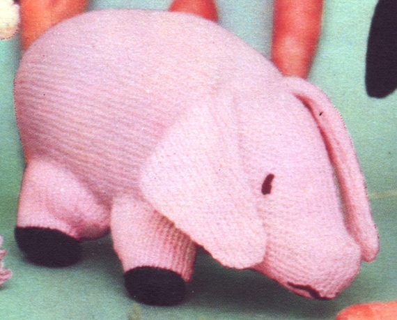 PDF Knitting Pattern / Knitted toy Pig, Squirrel and ...
