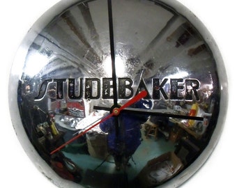 1937 Studebaker Dictator and Coupe Express Hubcap Clock- 1930's Hub Cap Wall Decor