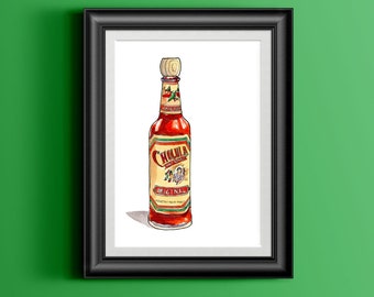 Hot sauce art | Etsy