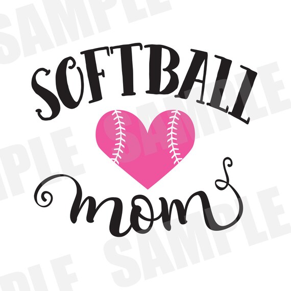 Download SVG Commercial/Personal Use Softball Mom Silhouette Cameo
