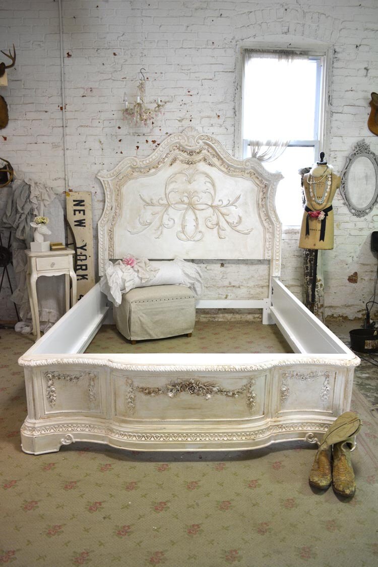 Painted Cottage Romantic French Queen / King / Bed