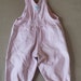 Vintage Pink Overalls. Pink and White Baby B'Gosh Overalls. Size 12m. Vintage Baby, Toddler Clothes. Oshkosh B'Gosh. VestBak