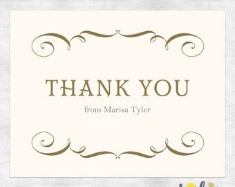 Thank You cards / Wedding thank you / Shower thank you / printable file
